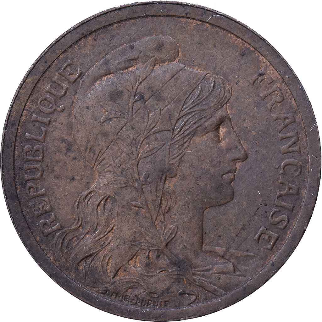 Francja, 2 Centimes, Dupuis, 1899, Paris, Brązowy, EF(40-45), Gadoury:107