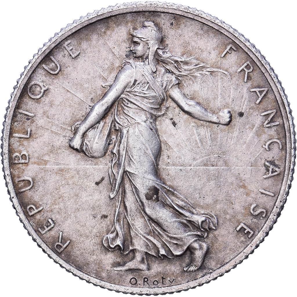 France, 2 Francs, Semeuse, 1916, Paris, Argent, TTB+, Gadoury:532, KM:845.1