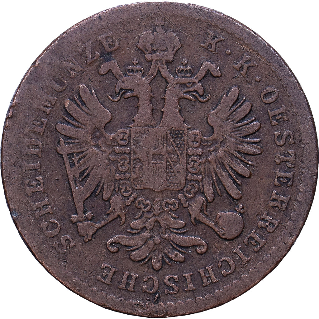Austria, Franz Joseph I, Kreuzer, 1860, Miedź, EF(40-45), KM:2186