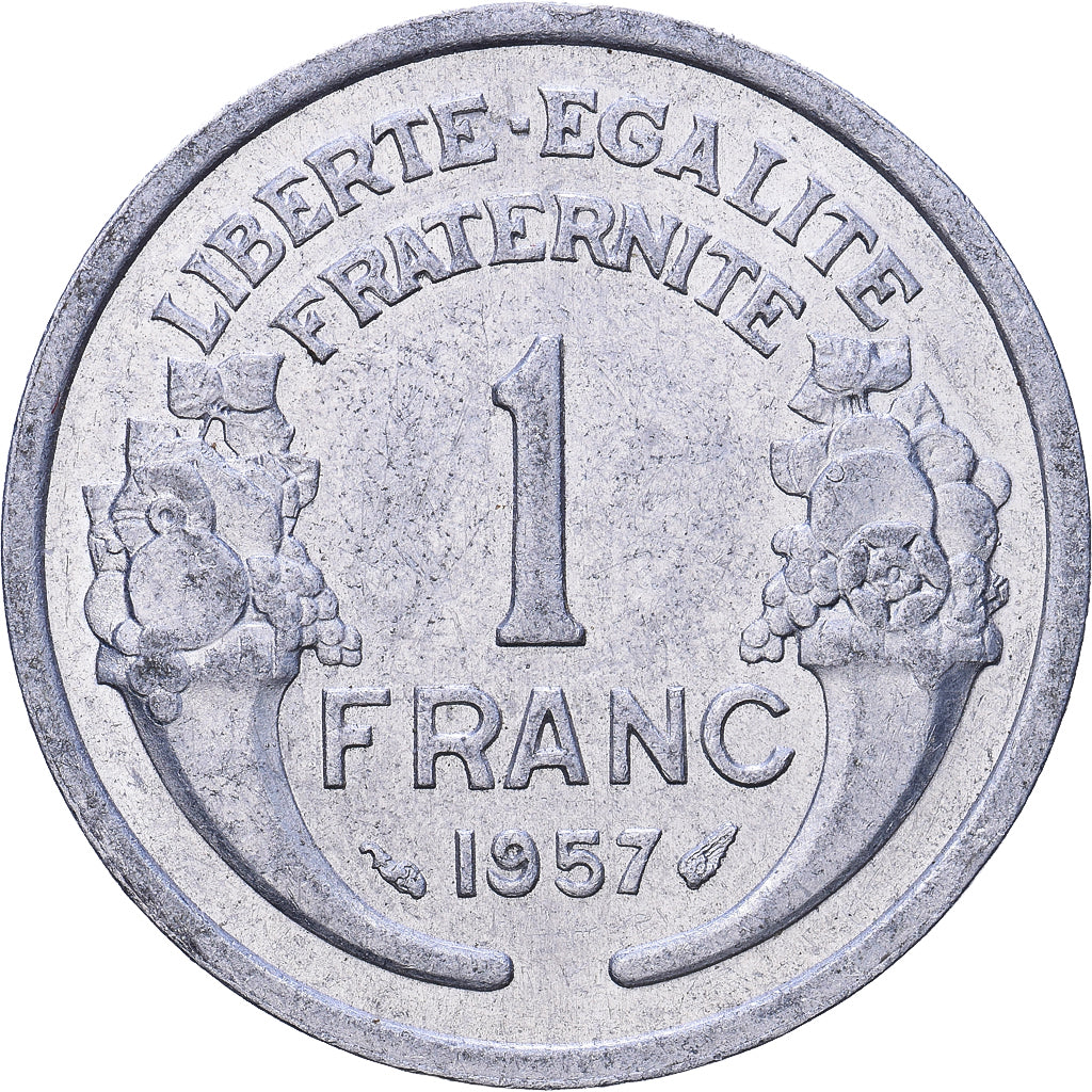 France, Franc, Morlon, 1957, Paris, Aluminium, SUP, Gadoury:473b, KM:885a.1