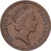 Wielka Brytania, Elizabeth II, Penny, 1986, Brązowy, EF(40-45), KM:935
