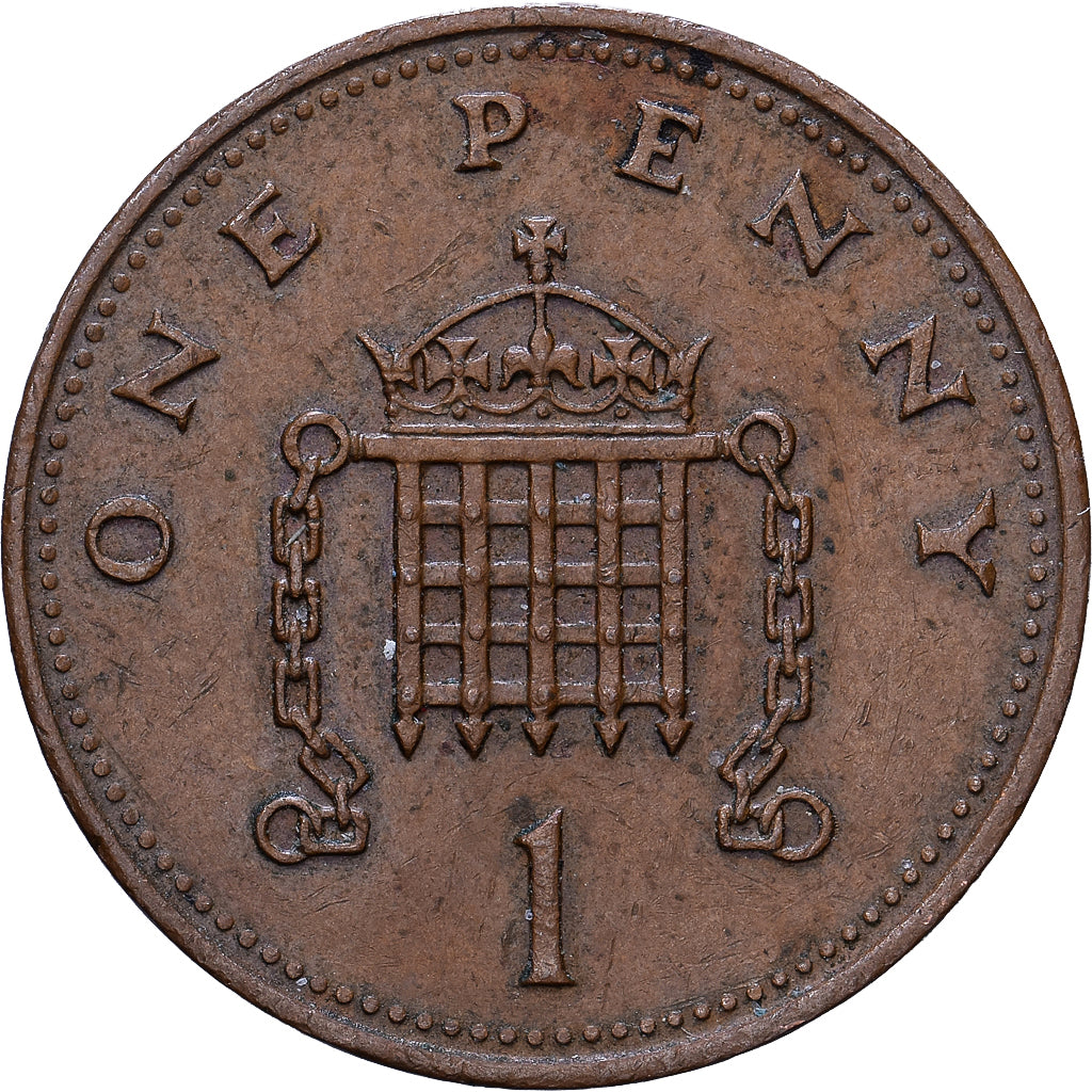 Wielka Brytania, Elizabeth II, Penny, 1986, Brązowy, EF(40-45), KM:935