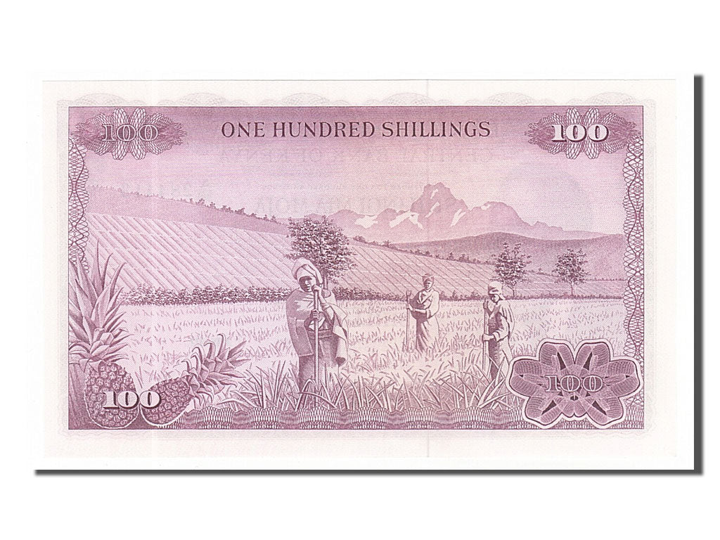 Billet, Kenya, 100 Shillings, 1972, 1972-07-01, KM:10c, NEUF
