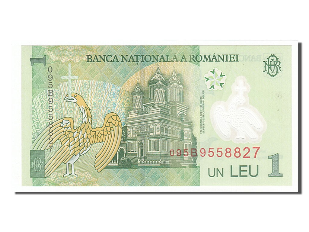 Banknote, Romania, 1 Leu, 2005, 2005-07-01, AU(55-58)