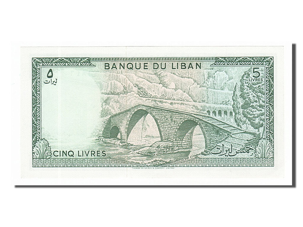 Banknote, Lebanon, 5 Livres, 1978, UNC(63)