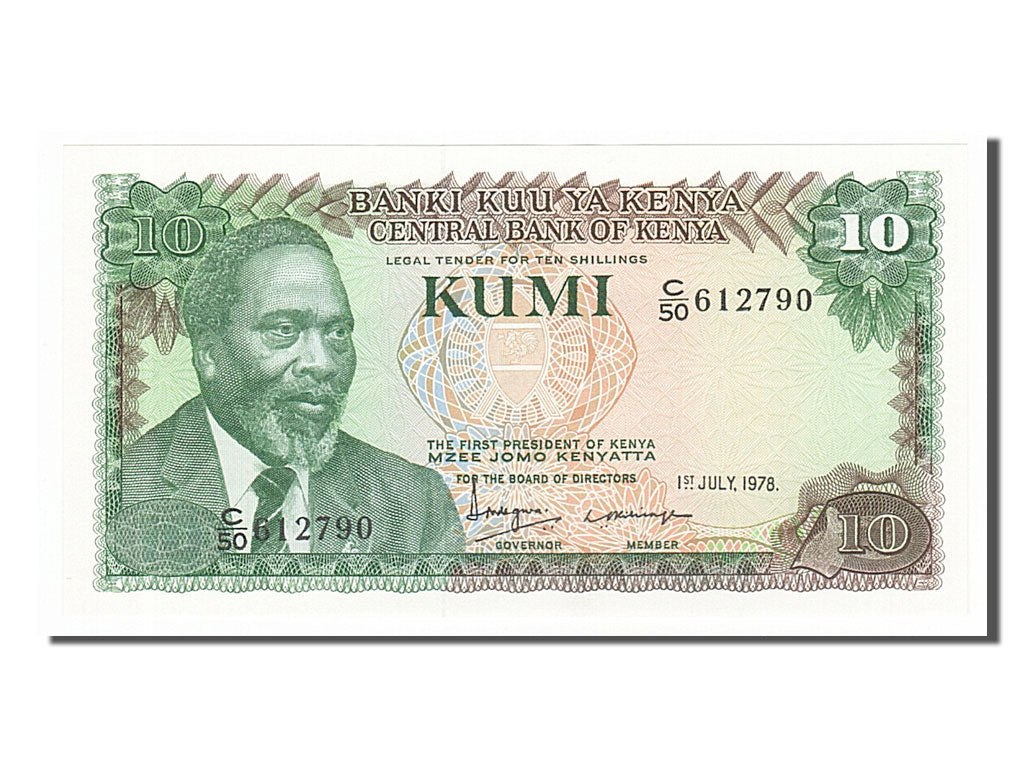 Banknote, Kenya, 10 Shillings, 1978, 1978-07-01, UNC(65-70)