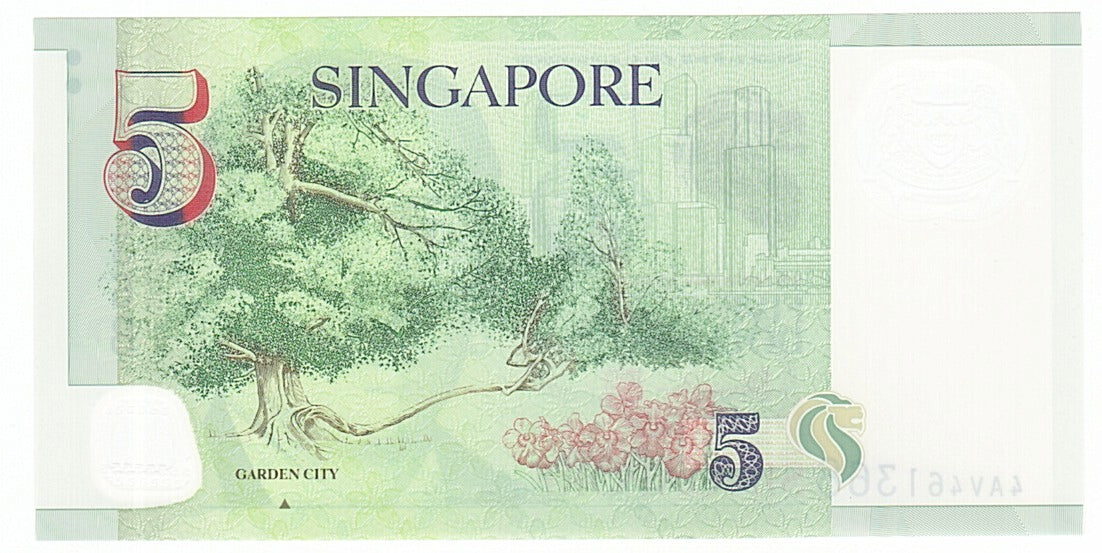 Banknote, Singapore, 5 Dollars, 2005, UNC(65-70)