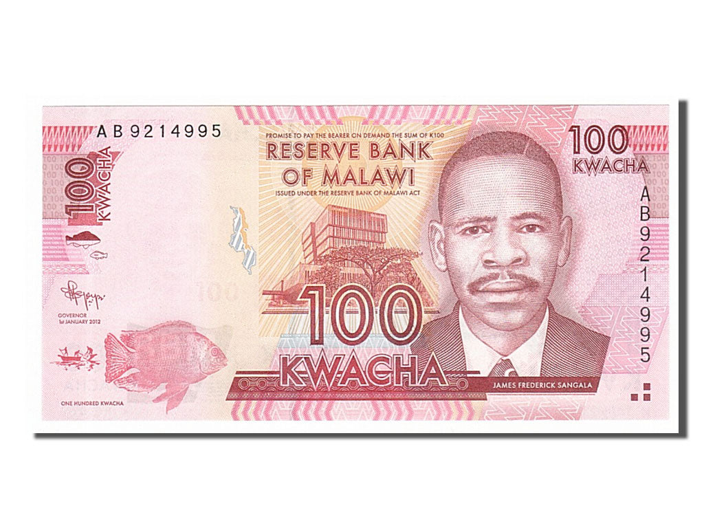 Banknote, Malawi, 100 Kwacha, 2012, 2012-01-01, UNC(65-70)