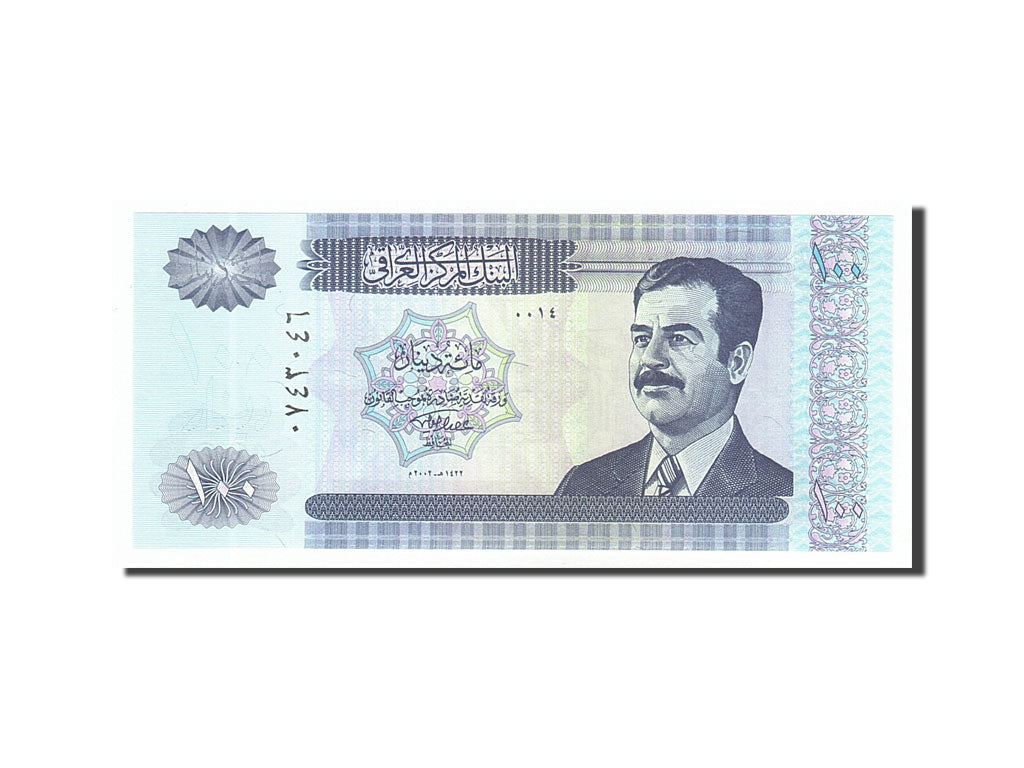 Billete, 100 Dinars, 2002, Iraq, UNC