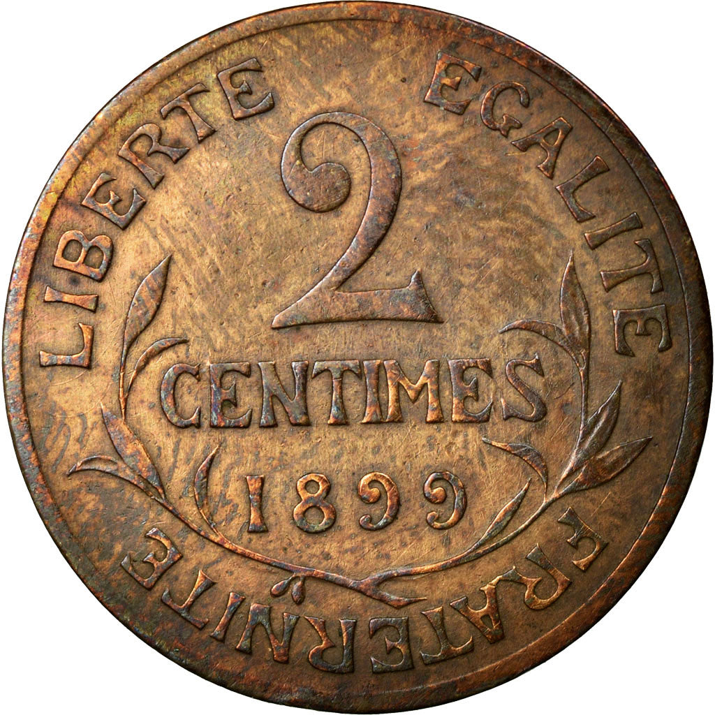 Coin, France, Dupuis, 2 Centimes, 1899, Paris, EF(40-45), Bronze, KM:841