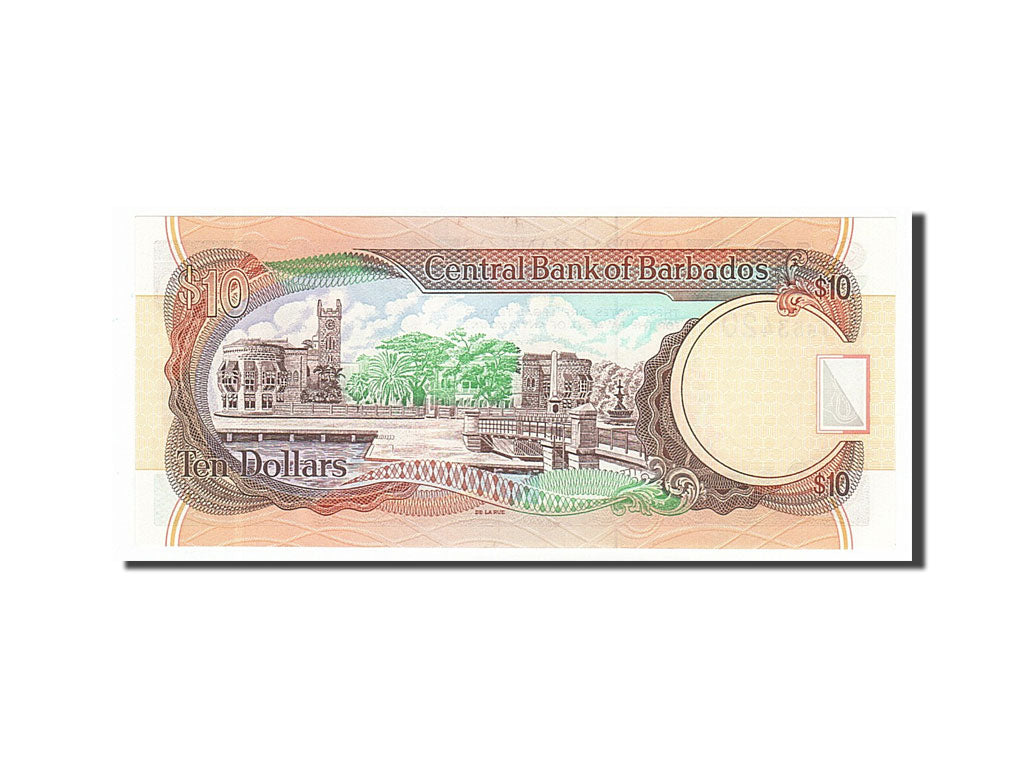 Biljet, Barbados, 10 Dollars, 2000, NIEUW
