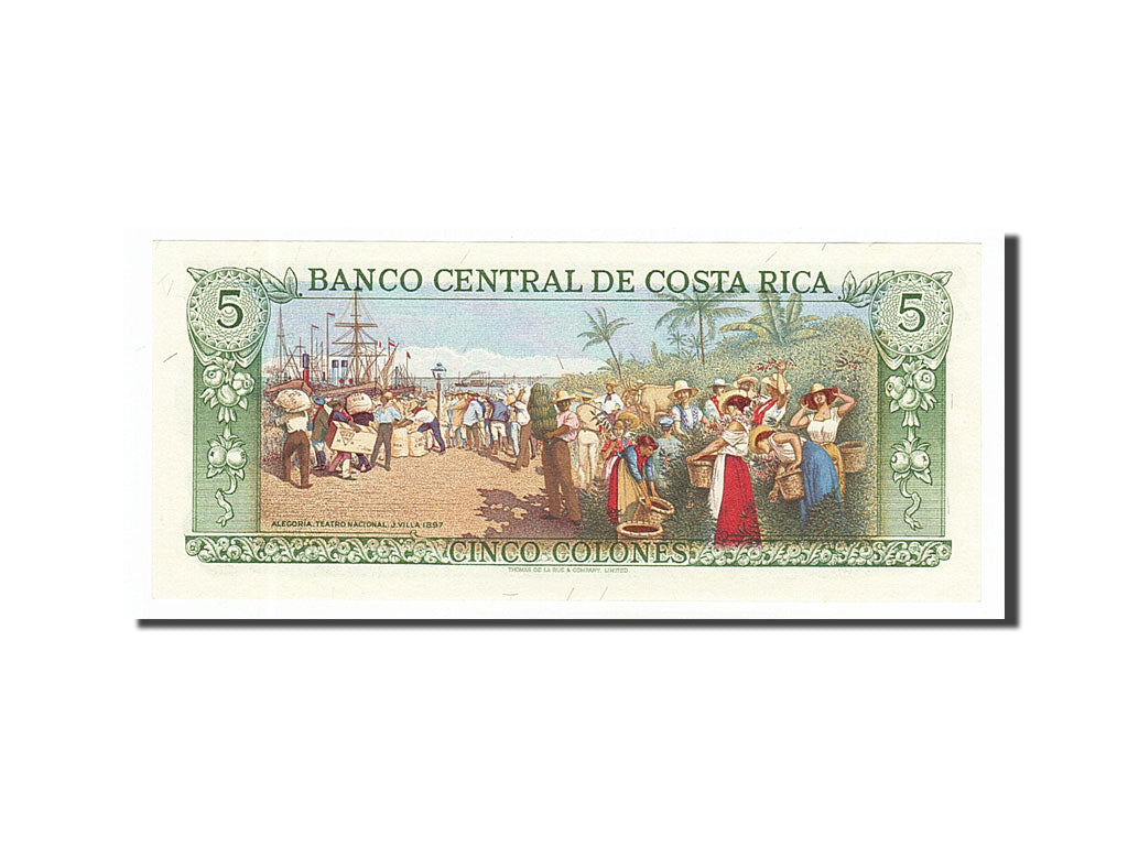 Banknote, Costa Rica, 5 Colones, 1980, 1980-03-12, UNC(65-70)