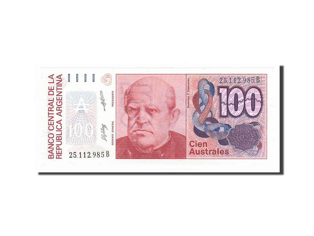 Banknote, Argentina, 100 Australes, 1985, UNC(65-70)