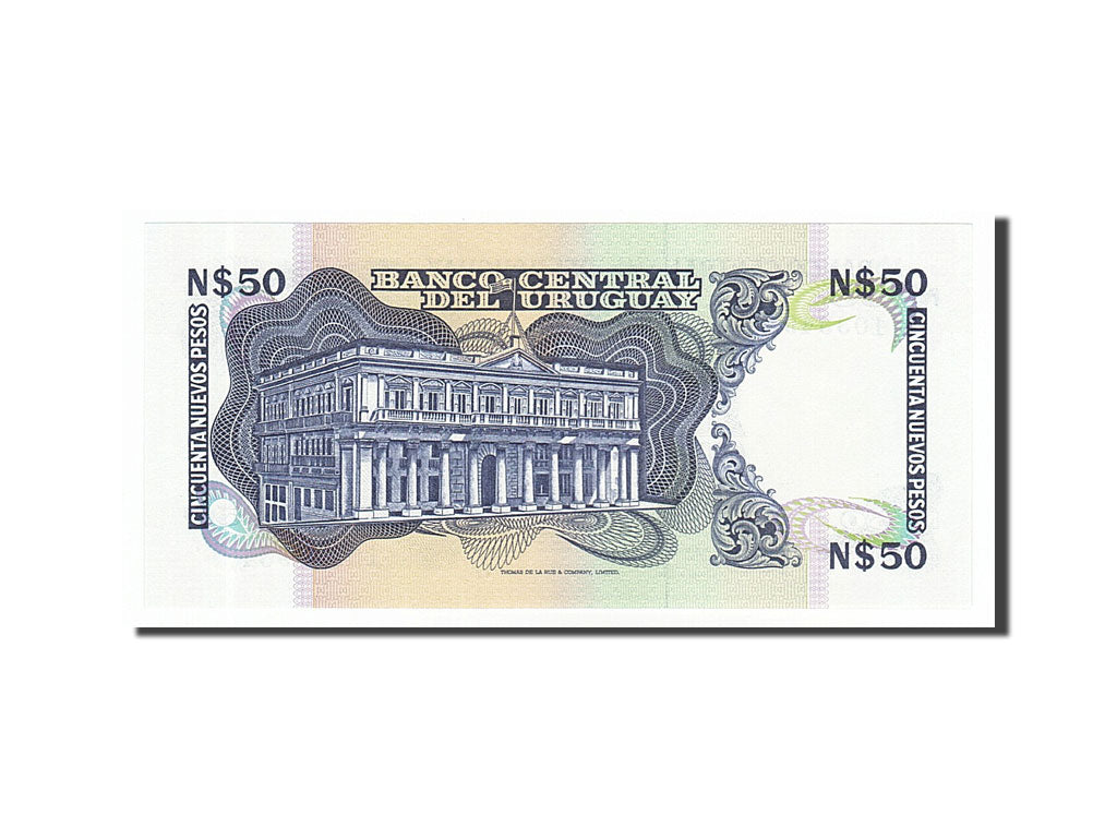 Banknote, Uruguay, 50 Nuevos Pesos, 1989, UNC(65-70)