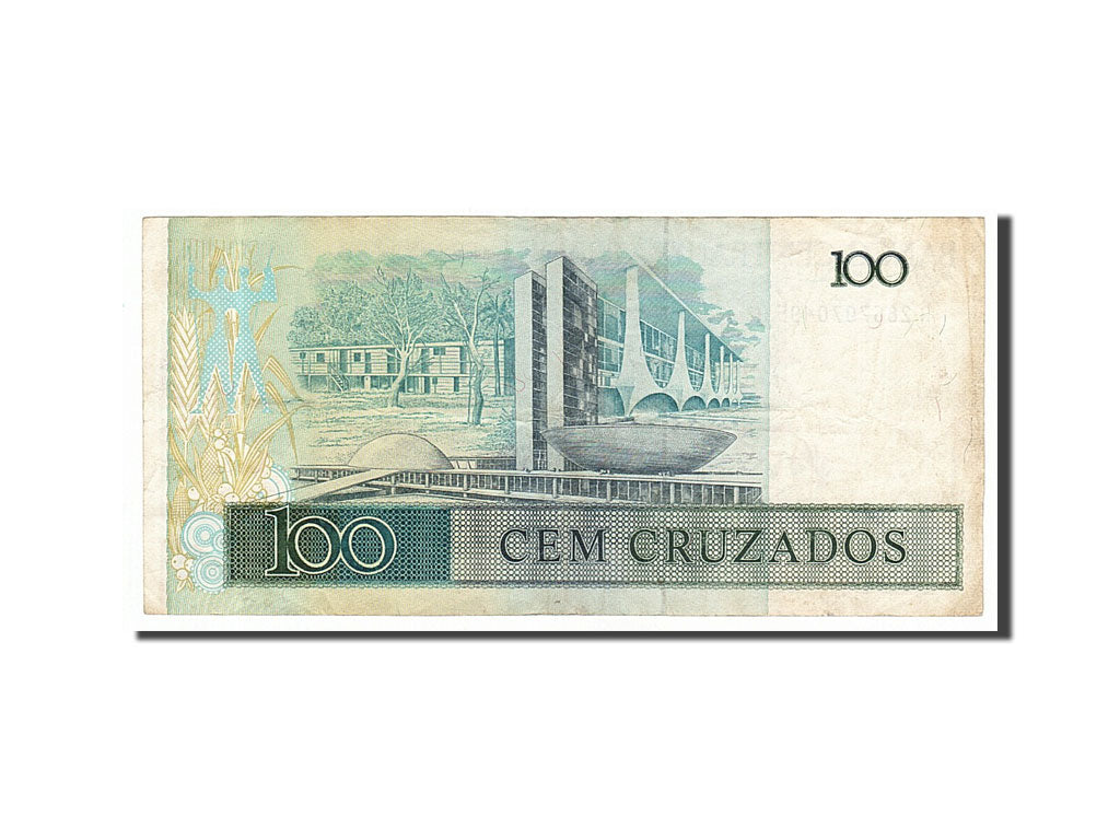 Banknote, Brazil, 100 Cruzados, 1987, EF(40-45)