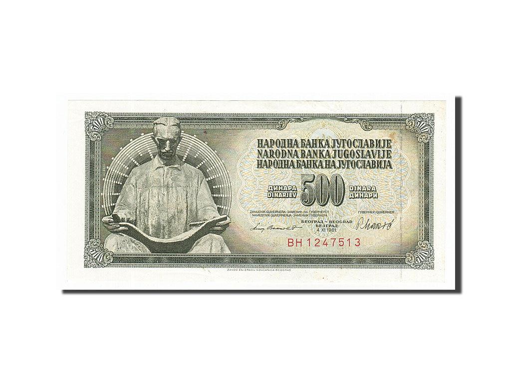 Banknote, Yugoslavia, 500 Dinara, 1981, 1981-11-04, UNC(60-62)