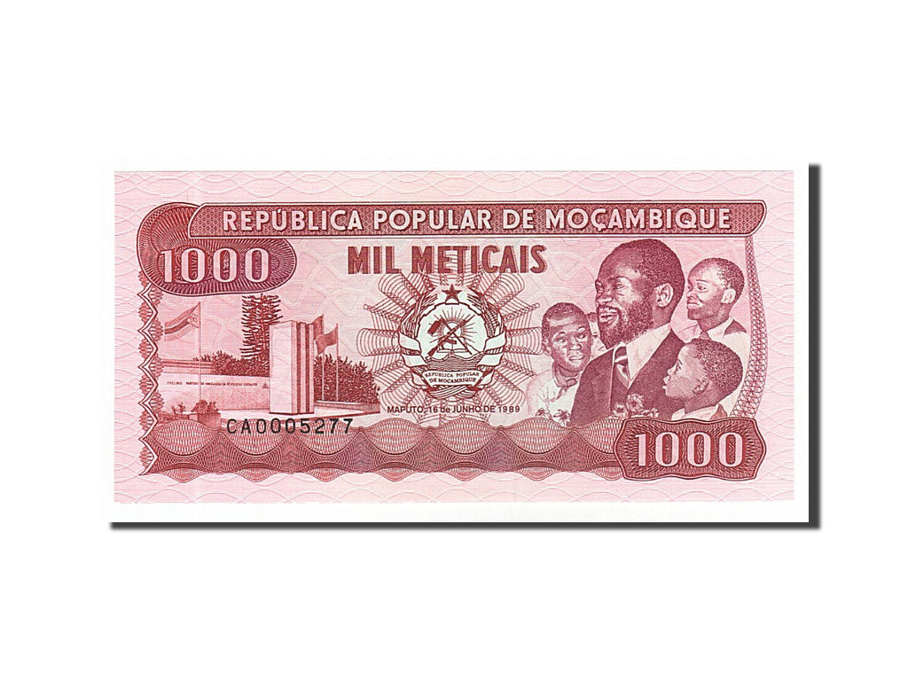 Banknote, Mozambique, 1000 Meticais, 1989, 1989-06-16, UNC(65-70)