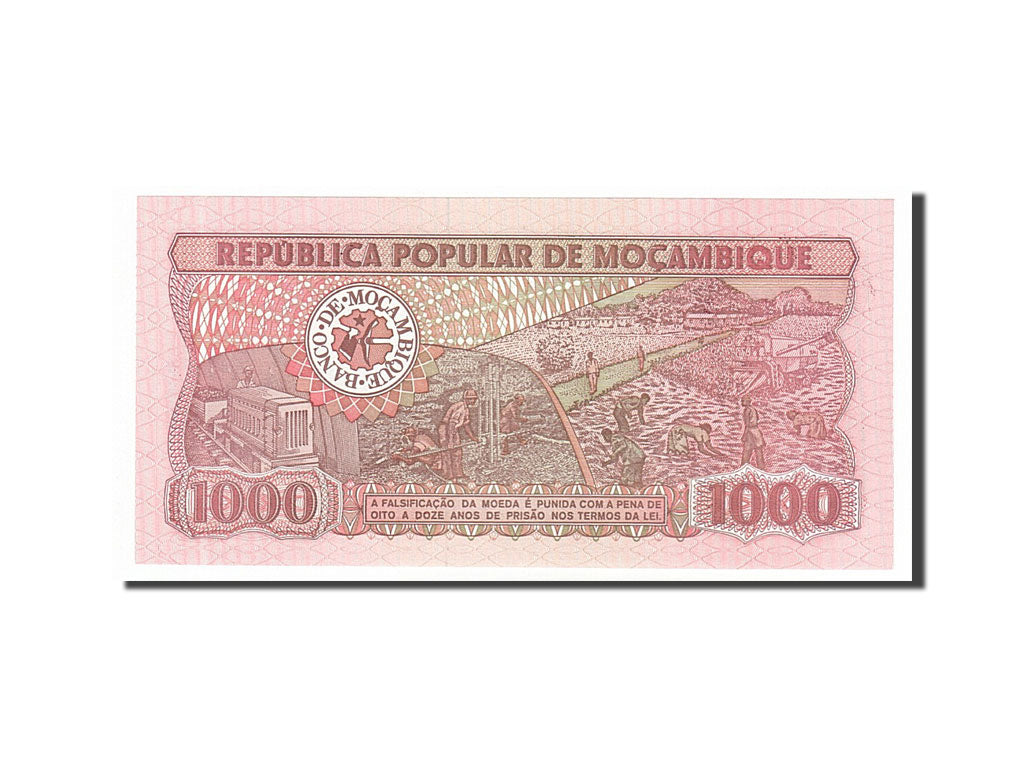 Banknote, Mozambique, 1000 Meticais, 1989, 1989-06-16, UNC(65-70)