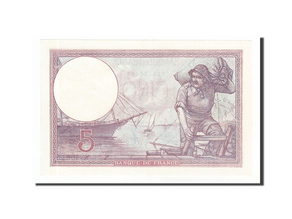 Geldschein, Frankreich, 5 Francs, 5 F 1917-1940 ''Violet'', 1925, 1925-06-24