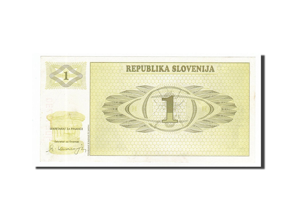 Banknote, Slovenia, 1 (Tolar), 1990, AU(50-53)