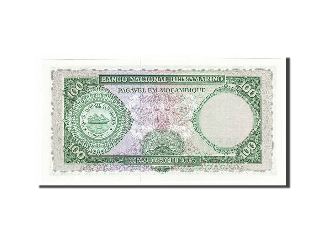 Banknote, Mozambique, 100 Escudos, 1961, 1961-03-27, UNC(65-70)