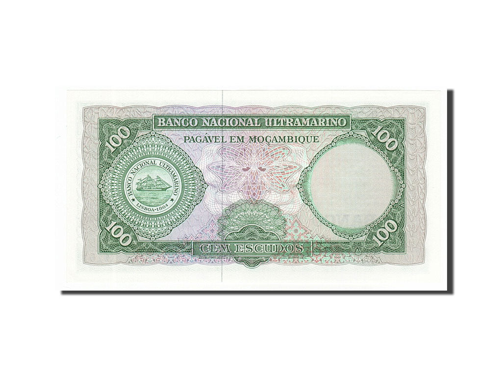 Banknote, Mozambique, 100 Escudos, 1961, 1961-03-27, UNC(65-70)
