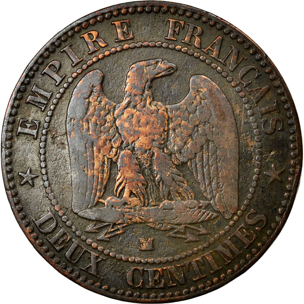 Coin, France, Napoleon III, Napoléon III, 2 Centimes, 1857, Marseille
