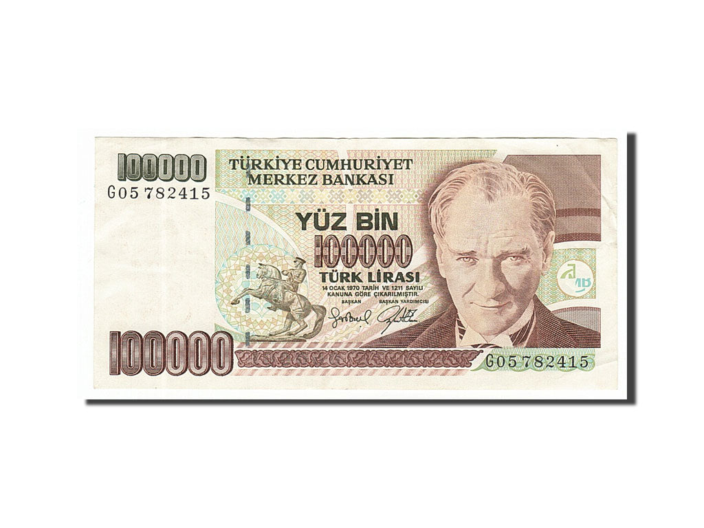 Turquie, 100 000 Lira type Atatürk