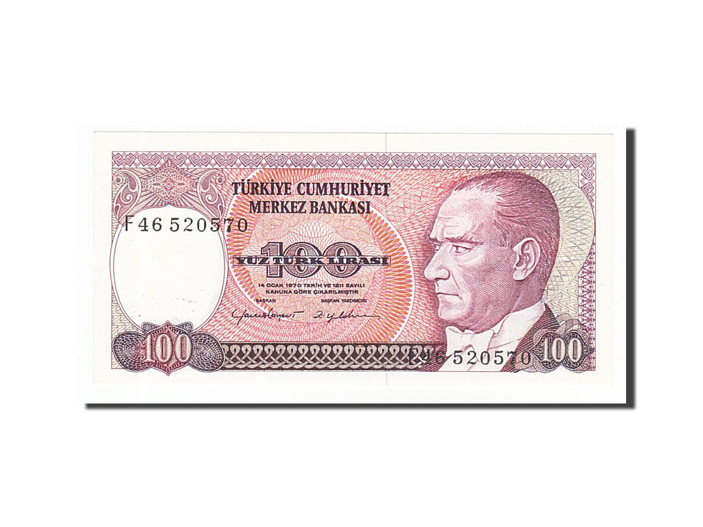 Billete, 100 Lira, 1984, Turquía, SC