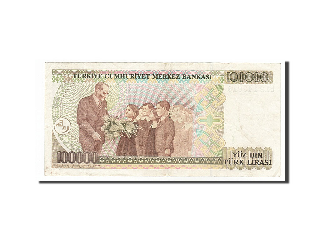 Banknote, Turkey, 100,000 Lira, 1991, EF(40-45)