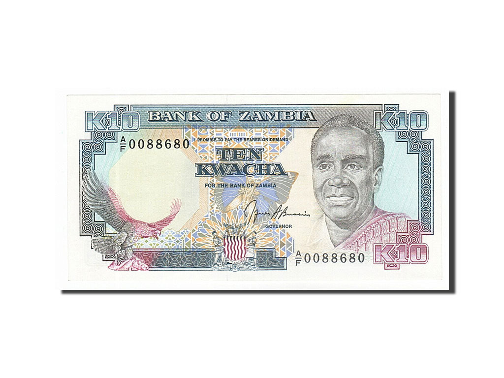 Banknote, Zambia, 10 Kwacha, 1989, UNC(63)