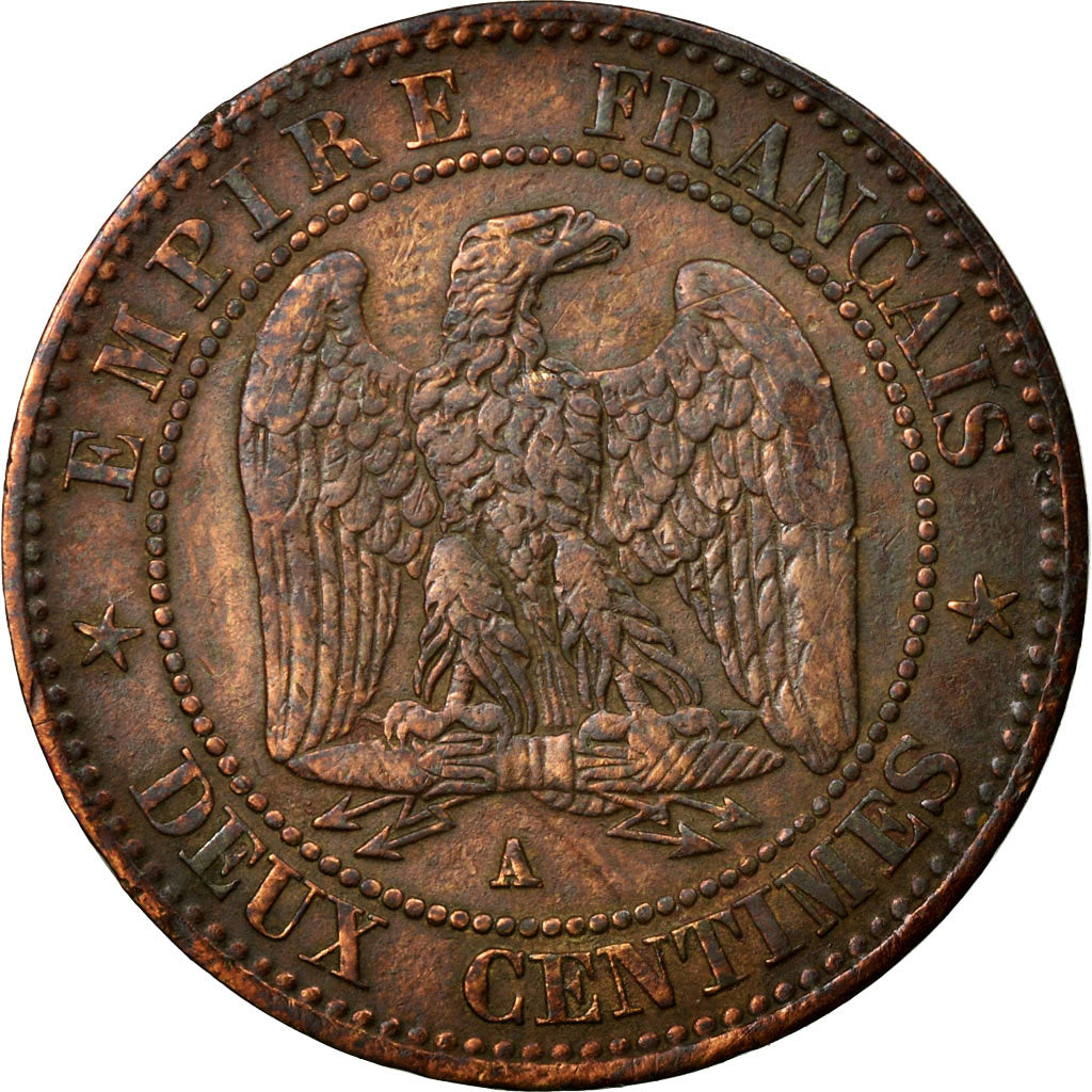 Coin, France, Napoleon III, Napoléon III, 2 Centimes, 1856, Paris, EF(40-45)