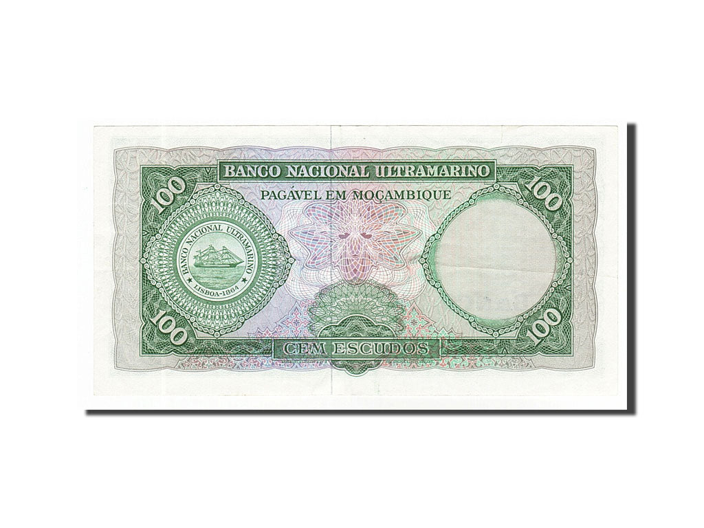 Banknote, Mozambique, 100 Escudos, 1961, 1961-03-27, AU(50-53)