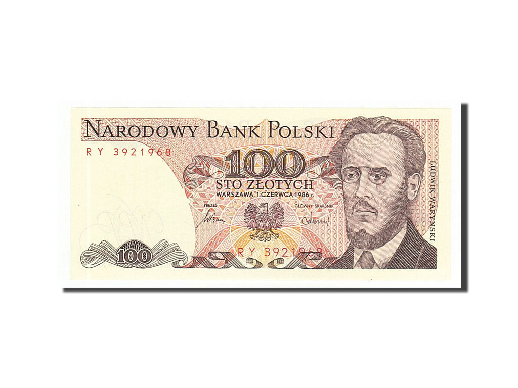 Banknote, Poland, 100 Zlotych, 1986, 1986-06-01, UNC(65-70)