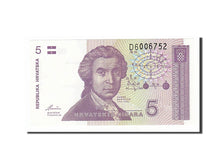 Banknot, Chorwacja, 5 Dinara, 1991, 1991-10-08, UNC(65-70)