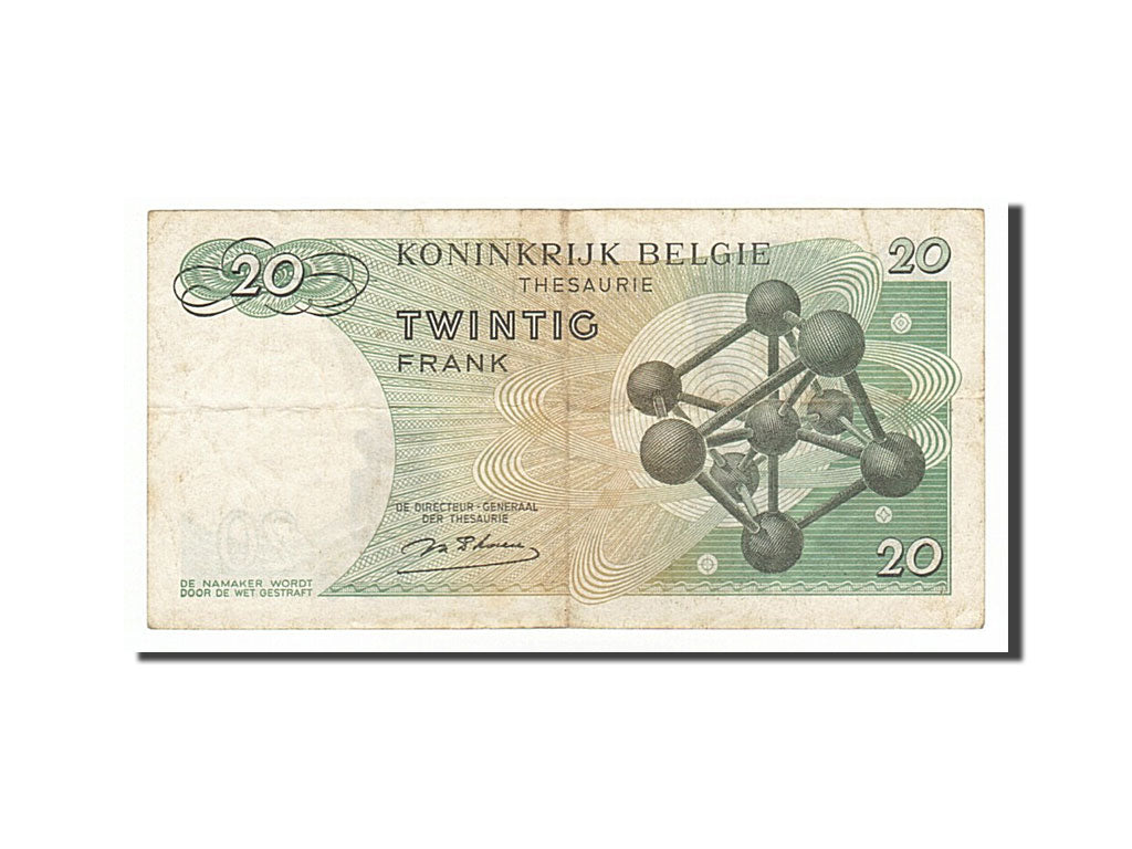 Banknote, Belgium, 20 Francs, 1964, 1964-06-15, EF(40-45)