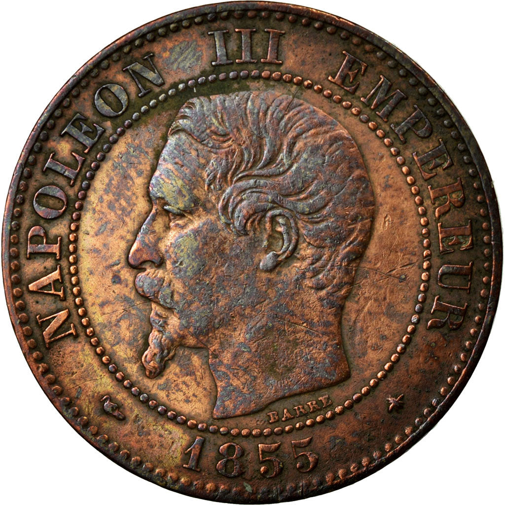 Coin, France, Napoleon III, Napoléon III, 2 Centimes, 1855, Strasbourg
