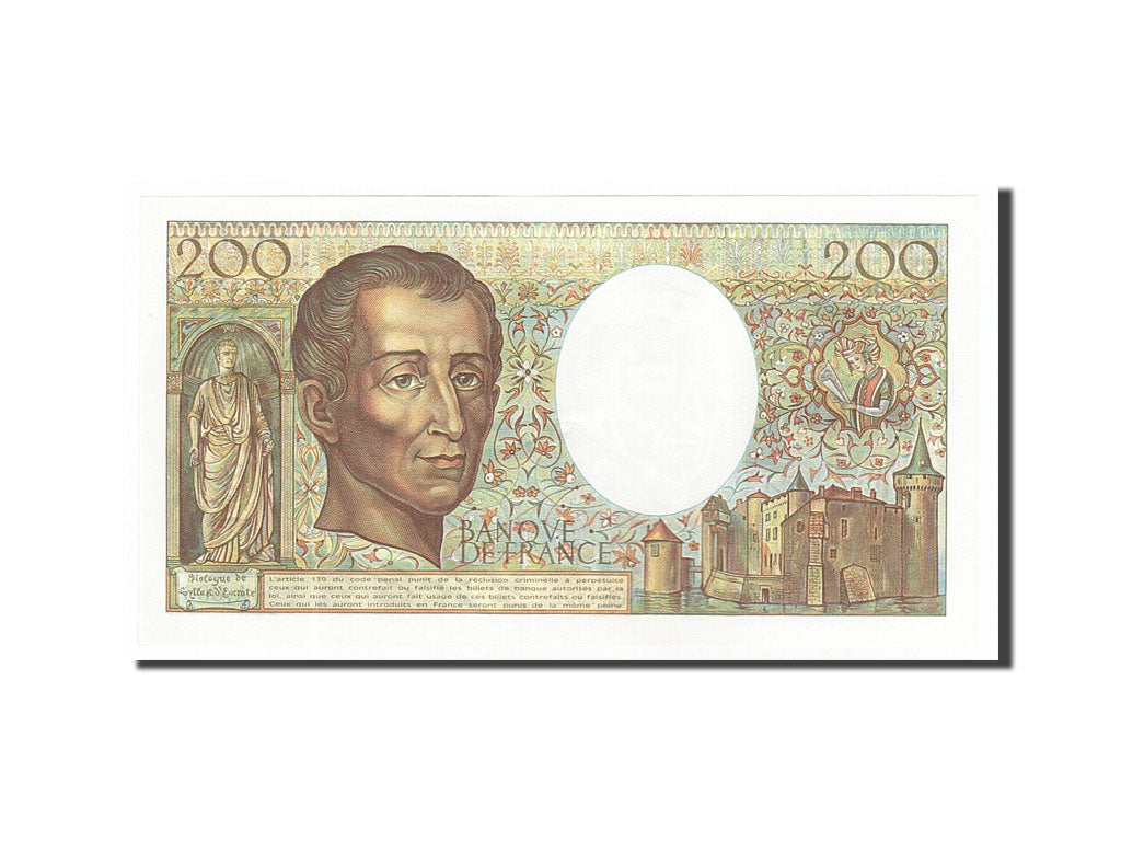 Billet, France, 200 Francs, 200 F 1981-1994 ''Montesquieu'', 1981, SPL
