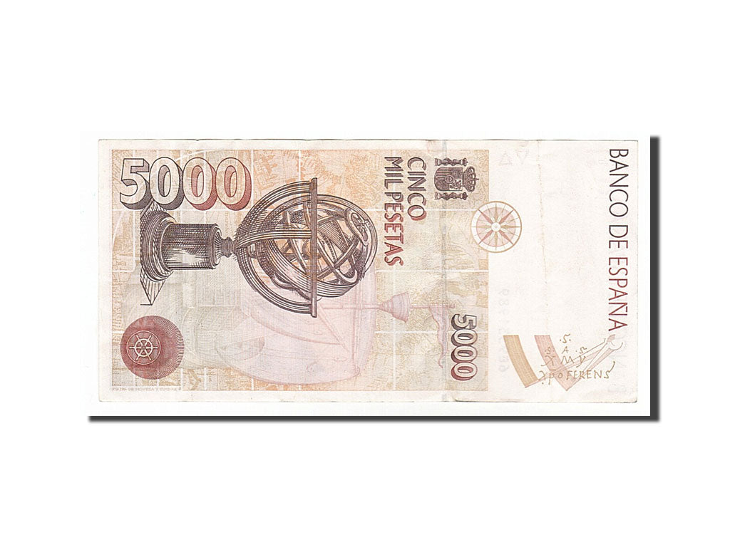 Billete, 5000 Pesetas, 1992, España, 1992-10-12, EBC