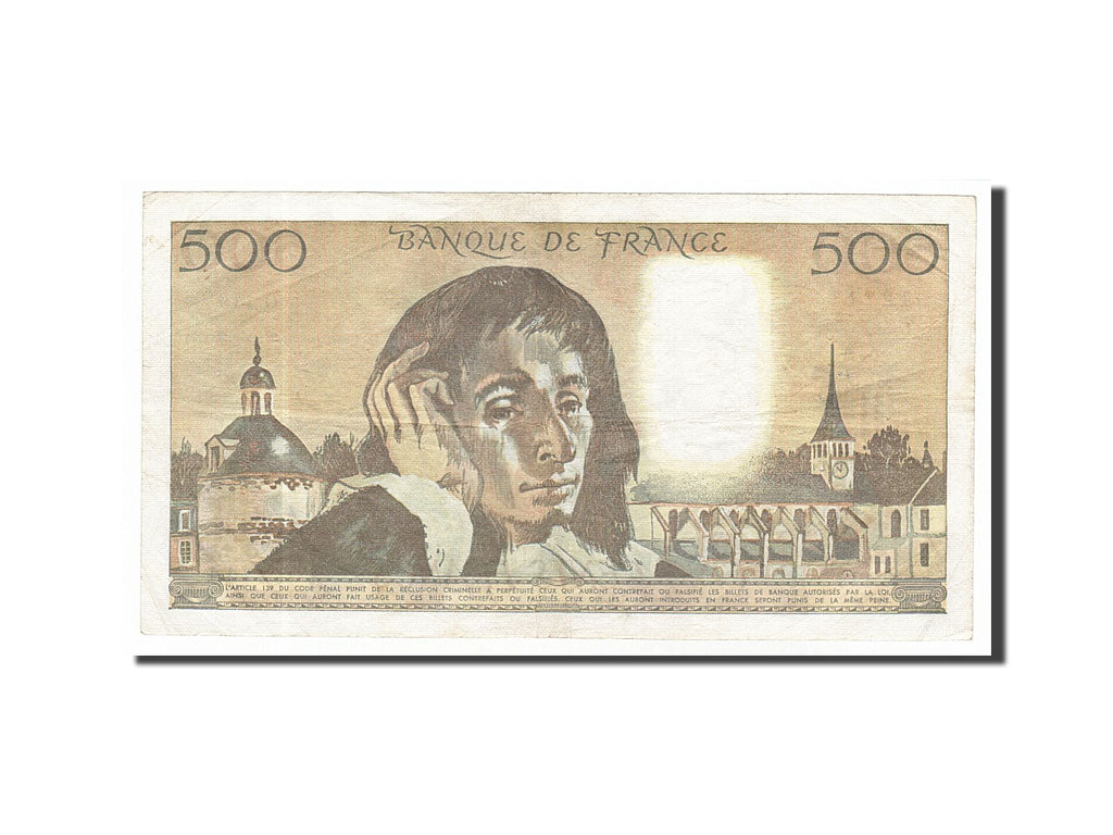 Billet, France, 500 Francs, 500 F 1968-1993 ''Pascal'', 1980, 1980-09-04, TTB