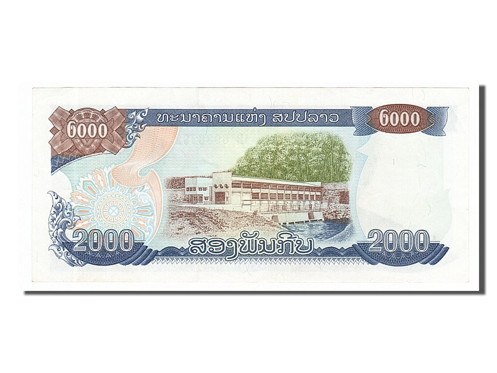Banknote, Lao, 2000 Kip, 1997, AU(50-53)