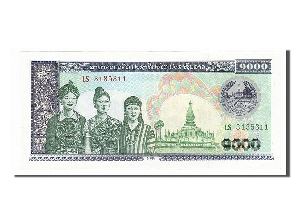 Billet, Lao, 1000 Kip, 1998, SPL