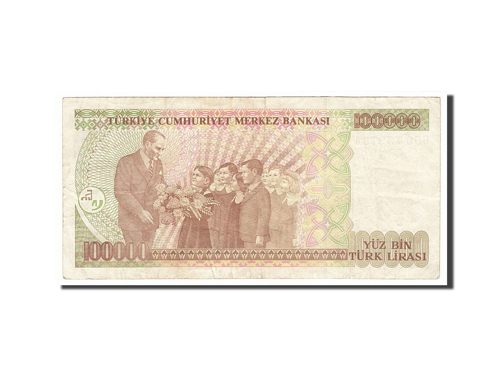 Banknote, Turkey, 100,000 Lira, 1991, EF(40-45)