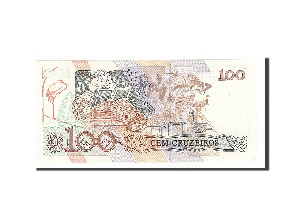 Banknote, Brazil, 100 Cruzeiros, 1990, UNC(65-70)