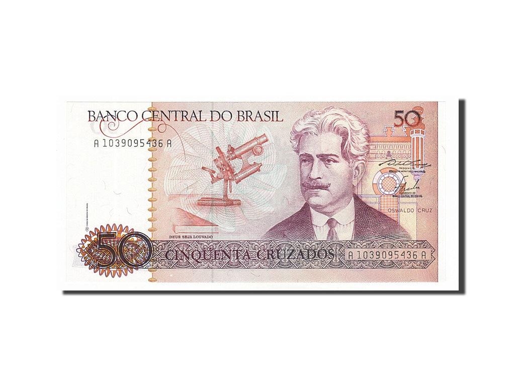 Banknote, Brazil, 50 Cruzados, 1986, UNC(63)