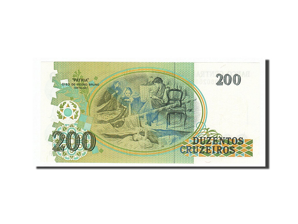 Banknote, Brazil, 200 Cruzeiros, 1990, UNC(65-70)
