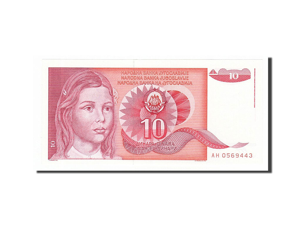 Banknote, Yugoslavia, 10 Dinara, 1990, 1990-09-01, UNC(65-70)