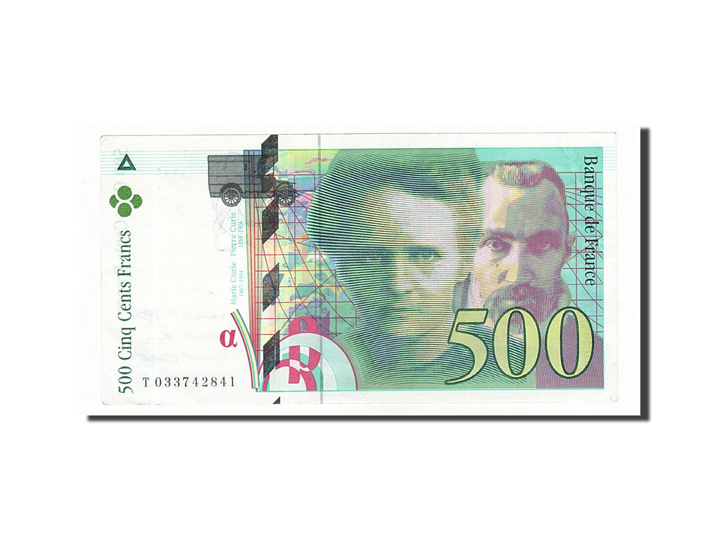 Banconote, Francia, 500 Francs, 500 F 1994-2000 ''Pierre et Marie Curie'', 1995