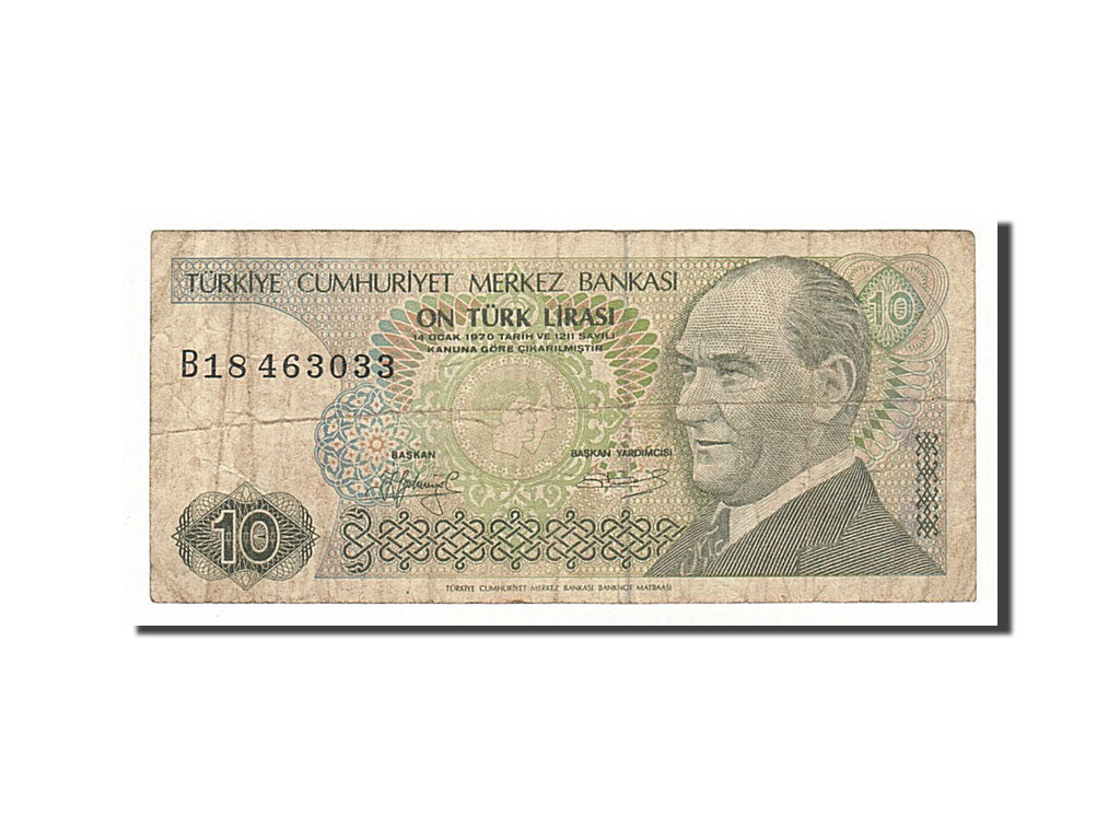 Banconote, Turchia, 10 Lira, 1979, MB