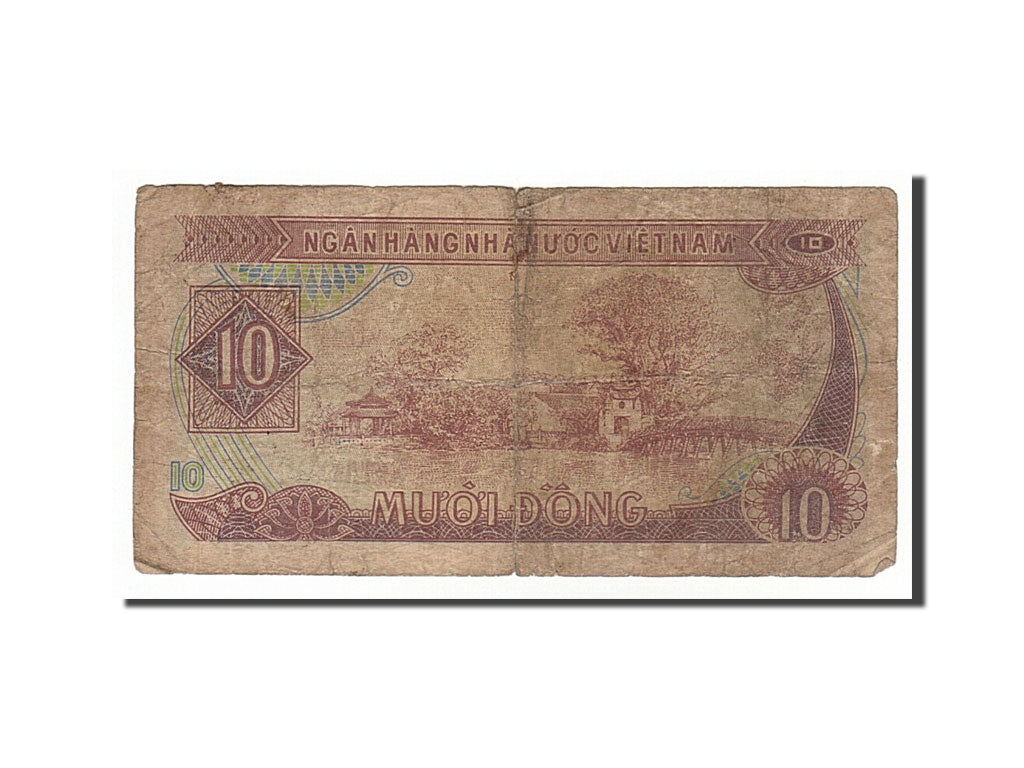 Banconote, Vietnam, 10 D<ox>ng, 1985, B